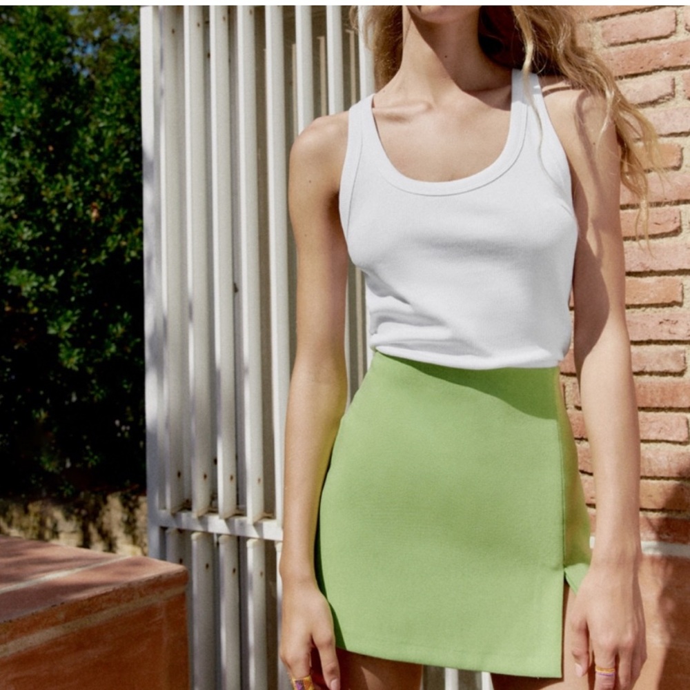 Lime Green Women's Skort